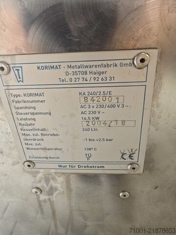 Máquina procesadora de carne Korimat KA 240 E