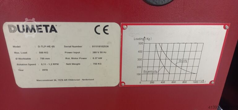 Metināšanas galds, metināšanas pagriežamais galds Dumeta D-TLP-HE-05