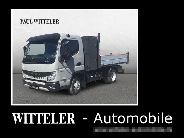 Savitarnos furgonas MITSUBISHI Canter 3C15 Hinterkipper mit Staubox AHK3,5/grau