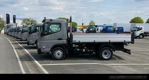 Savitarnos furgonas MITSUBISHI Canter 3C15 Hinterkipper mit Staubox AHK3,5/grau
