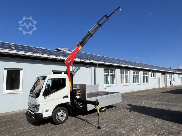 Pick-up van Fuso 3S15 Alu Pritsche Ladekran 34S 3 x hydr.