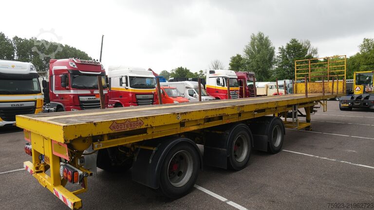 Remorque à plate-forme Nooteboom 3 axle extendable flatbed trailer