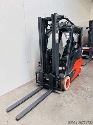 Rafknúinn 4 hjól lyftara Linde E 16 P-02 EVO Triplex Kabine STVO