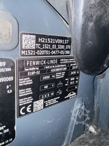 Carretilla eléctrica de 4 ruedas Linde E 16 P-02 EVO Triplex Kabine STVO