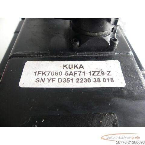 Riadiaca jednotka KUKA Kuka 1FK7060-5AF71-1ZZ9-Z Servomotor SN: YFD351223038018