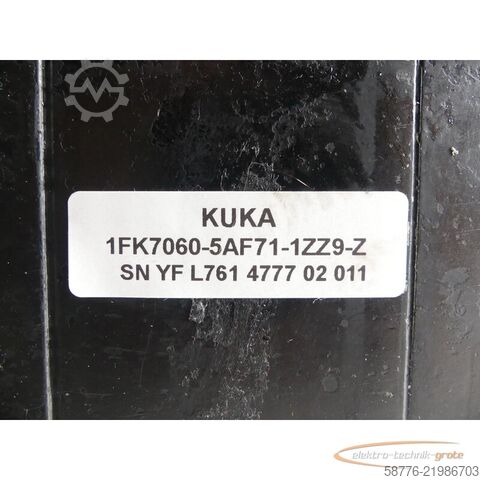 Riadiaca jednotka KUKA Kuka 1FK7060-5AF71-1ZZ9-Z Servomotor SN: YFL761477702011