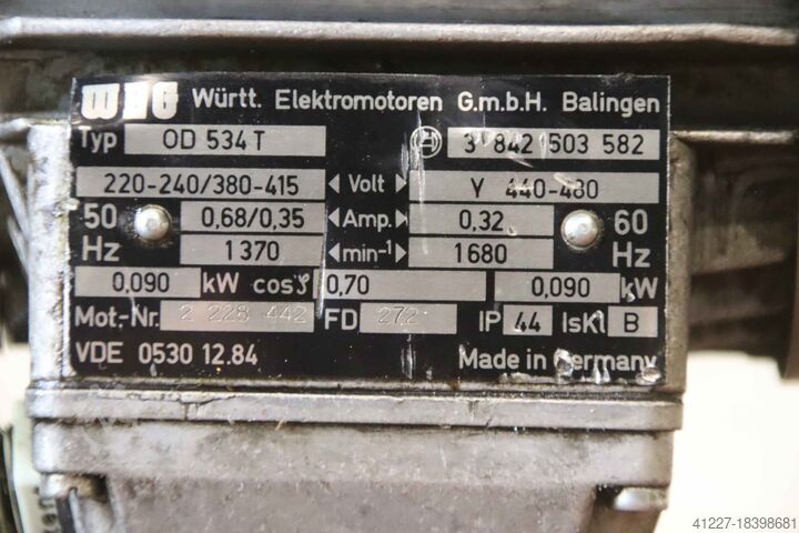 Getriebemotor 0,09 kW 36 U/min Bosch WEG FRT 3 842 503 063 OD 534 T