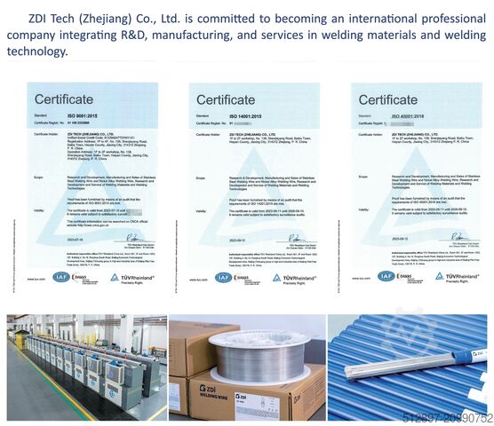 优质焊接耗材、焊丝、焊条 ZDI Welding Consumables WIRE_ROD