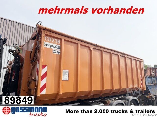 Kontener hakowy  Abrollcontainer mit hydr. Deckel ca. 27m³