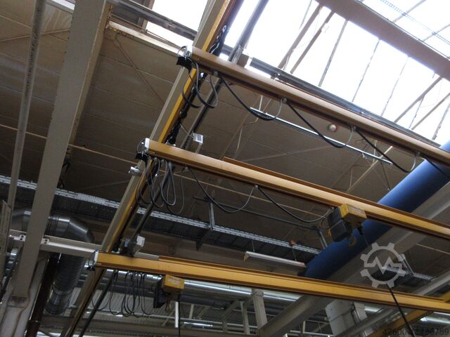 Jeřábová stříška Jeřáb Krytý jeřáb Jeřábová dráha Demag - Portalkran KBK 125KG Kettenzug KBK 2 II KBK2 33x6,5m 4x 125Kg + Zubehör