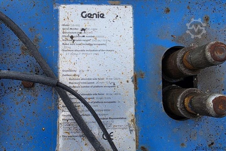 Elevador de tijera Genie GS1932 Electric, Working Height 7.8 m, 227kg Capac