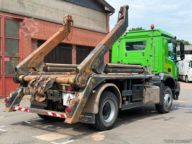 Skip truck MERCEDES-BENZ Arocs 1835 E6 Meiller AK 12MT Funk AHK AT-MOTOR