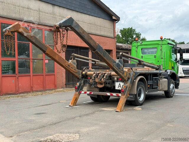 Skip truck MERCEDES-BENZ Arocs 1835 E6 Meiller AK 12MT Funk AHK AT-MOTOR