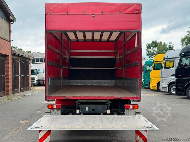 Flatbed truck with tarp MERCEDES-BENZ Atego 1224 Pritche Plane LBW BÄR 1,5t Klima