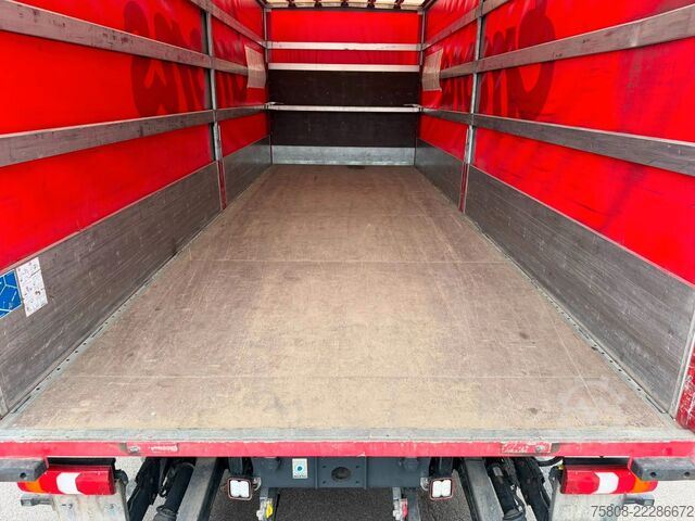 Flatbed truck with tarp MERCEDES-BENZ Atego 1224 Pritche Plane LBW BÄR 1,5t Klima