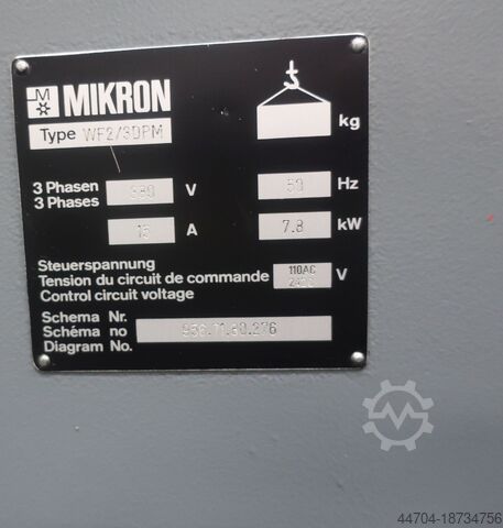 Univerzalna glodalica za alat Mikron WF 2/3 DP