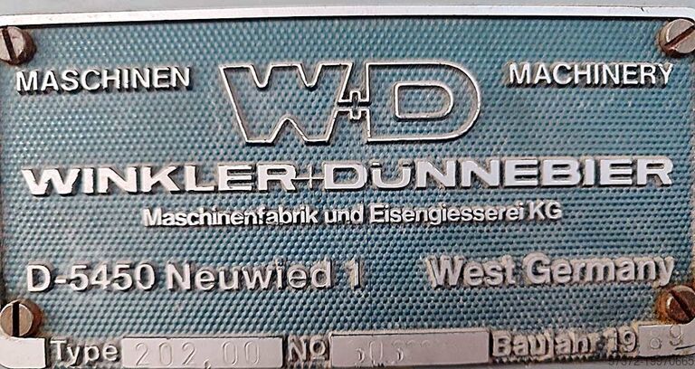 Máy in phong bì Winkler + Dünnebier 202