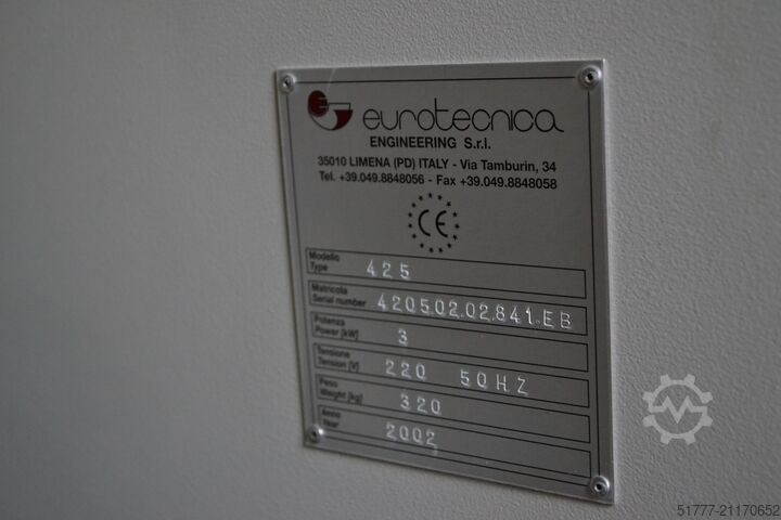Máquina de encadernação de livros Eurotecnica 425