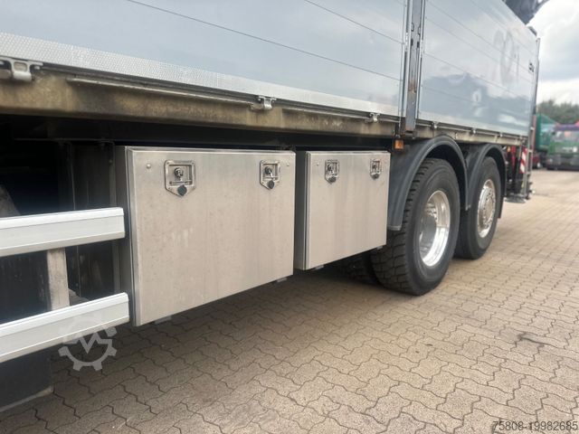 Żuraw samochodowy SCANIA R500 V8 Baustoff Fassi 235 Funk Falt Lenk Leder