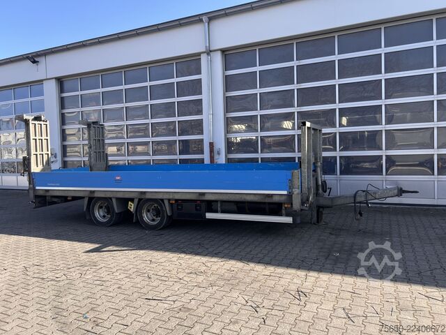 Matala lavetti perävaunu Humbaur HBTZ 136224 TA-BS  13,6 t Tandemtieflader