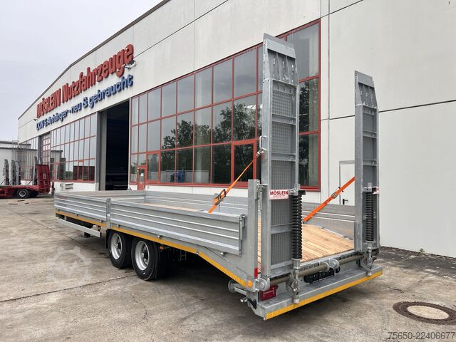Trailer me platformë të ulët Möslein TTT 11- 7,28  Neuer Tandemtieflader, 7,28 m Ladefläche