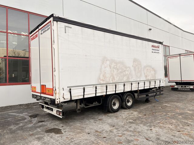 Otevřený přívěs s plachtou Möslein TPW 105 D 7,30  Tandem- Schiebeplanenanhänger zum Durchladen