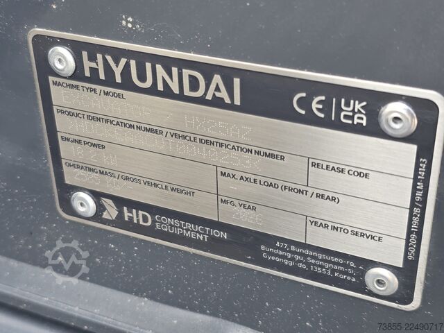 Mini-pelle < 7t Hyundai HX25AZ