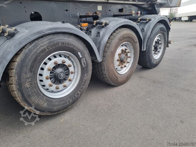 Trailer truk bak jungkit MEILLER MHPS 12/27 NOSS 2 Stahlrundmulde