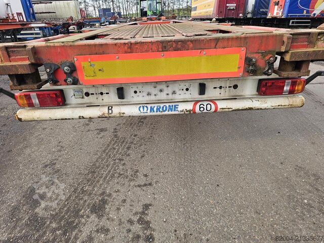 Preprava kontajnerov KRONE SD 27/ FIXED CHASSIS/ SAF DISC. 40 FT /2 X 20 F...