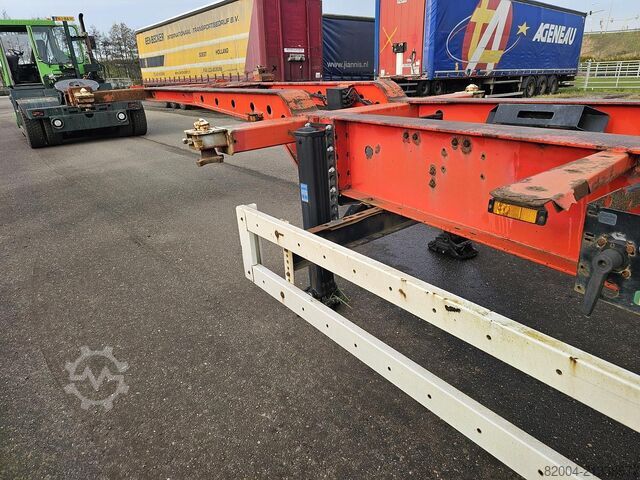 Preprava kontajnerov KRONE SD 27/ FIXED CHASSIS/ SAF DISC. 40 FT /2 X 20 F...