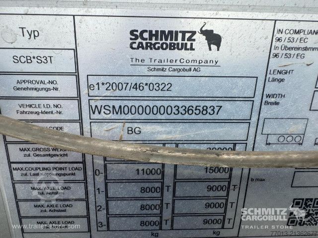 Brandalı açık yarı römork Schmitz Cargobull Curtainsider Standard