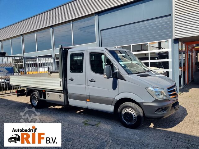 Kamion sa duplom kabinom Mercedes-Benz Sprinter 516 CDI DC Open laadbak N1 3.5T Trekha...