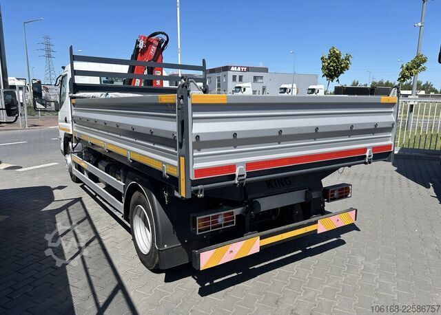  Fuso Canter 7C15 Fassi Kran 3-seiten Kipper