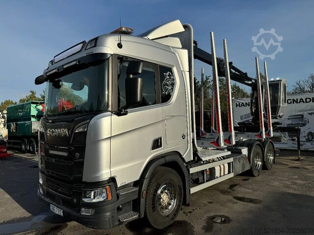 Faanyagszállító Scania R730 V8 6X4, Retarder,Timber-truck + Kesla, 2020