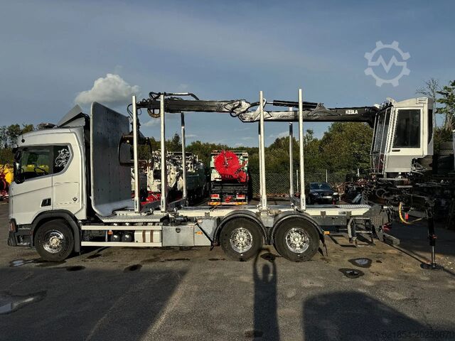 Faanyagszállító Scania R730 V8 6X4, Retarder,Timber-truck + Kesla, 2020