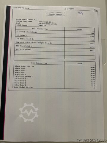 Used colour copier Canon C5750i