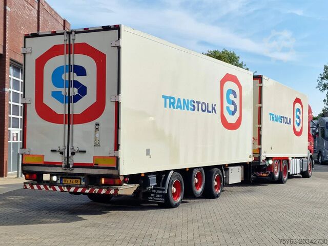 Transporte refrigerado/congelado Scania R580 Topline 6x2*4 Frigo + Burg trailer - Retar...
