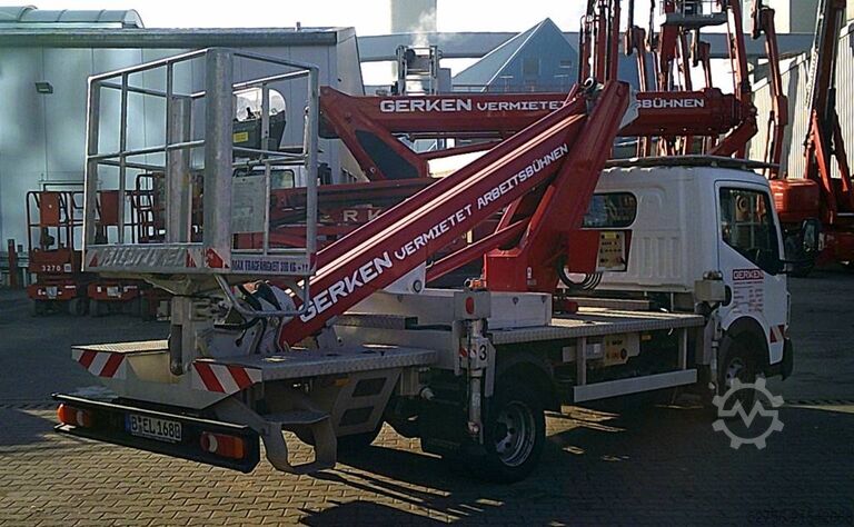 Knúinn vinnupallur á vörubíl Multitel MT162EX