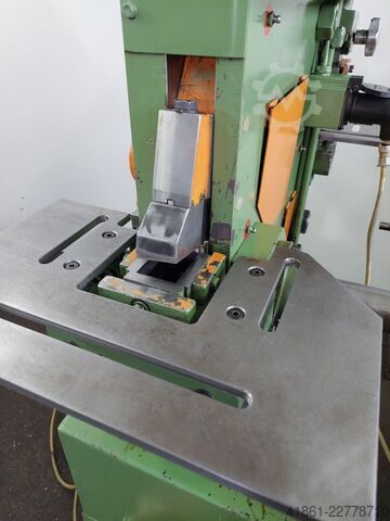 Hydraulic profile steel shear with punch station PEDDINGHAUS Peddiworker 500