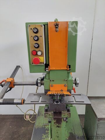 Hydraulic profile steel shear with punch station PEDDINGHAUS Peddiworker 500