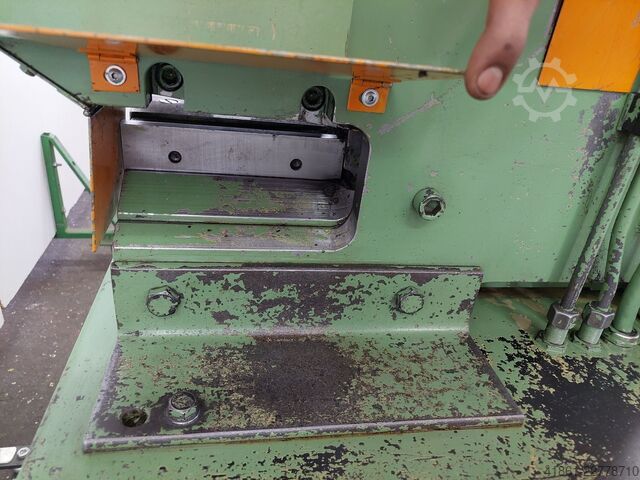 Hydraulic profile steel shear with punch station PEDDINGHAUS Peddiworker 500