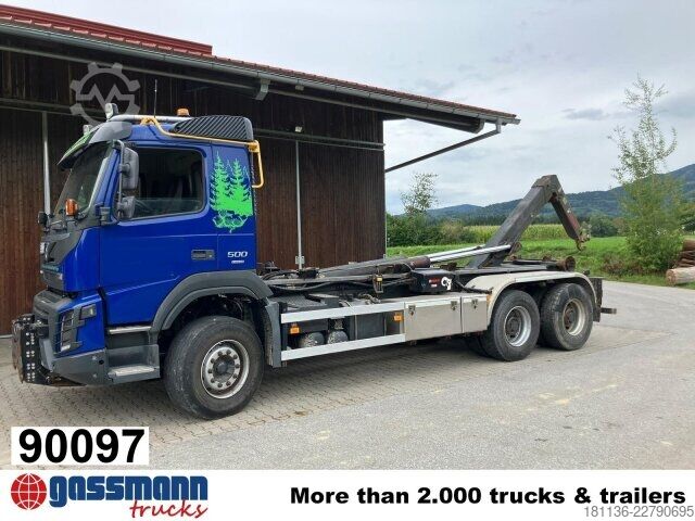Haakarm vrachtwagen Volvo FMX 500 6x4, Multlilift Abrollanlage XR 21 S Widi
