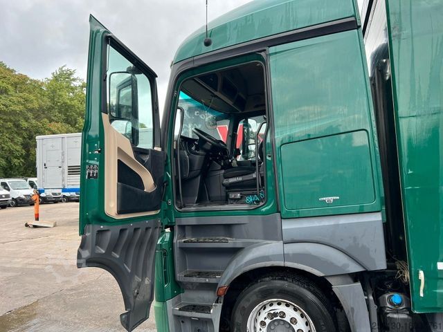 Flatbed truck with tarp MERCEDES-BENZ Actros 1842 EU6Voll-Luft Retarder Jumbo