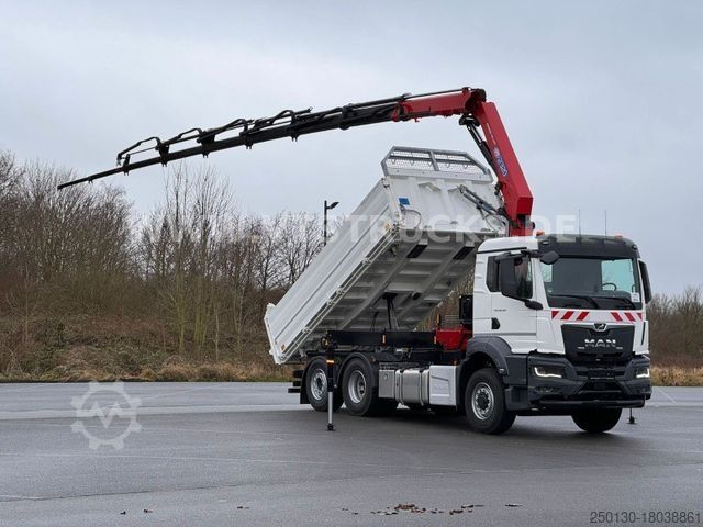 Autolaadkraan MAN TGS 26.520H 4x4 Meiler + HMF 2320 Lenk/Lift