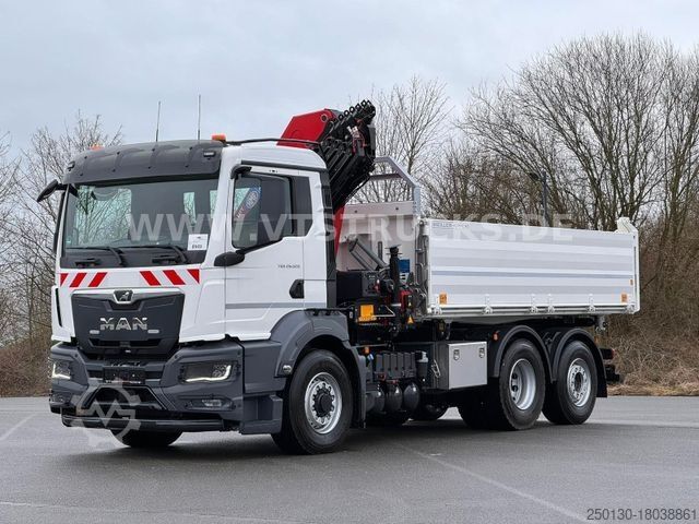 Truck mounted crane MAN TGS 26.520H 4x4 Meiler + HMF 2320 Lenk/Lift