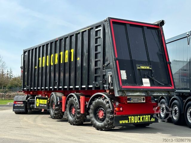 Semi-trailer pemberi tip RENDERS 2x Lenkachse, Ackerbereifung, Alu-Kipper 48 cbm