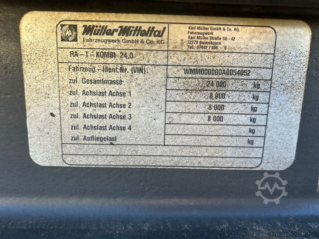Remolque roll off MÜLLER-MITTELTAL TA-T Kombi 24 / Abroll / Absetzer