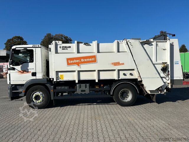 Camión de la basura MAN TGM 18.290 / Zöller Mini XL 12 + Schüttung