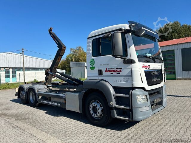 Camion benne à bras amovible MAN TGS 26.440 / 6x2-4 / Hiab XR21S59