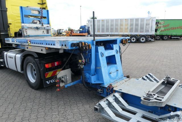 Semirremolque de plataforma baja MEUSBURGER MPG 2, ausziehbar, verbreiterbar, Radmulden, BPW